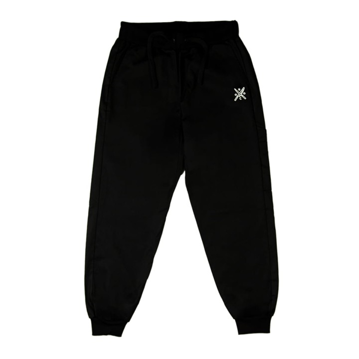 Wygodne spodnie kucharskie damskie model Unisex - czarne joggery gastronomiczne dla kobiet